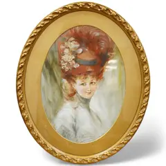 Oval by William Barribal, oil on board, sold May 2025