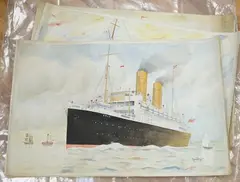 Oce by John Harold Fry, watercolor, sold May 2025