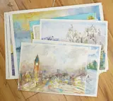 Eleven watercolours on card by Baris Ali Kibar, watercolor, offered May 2025