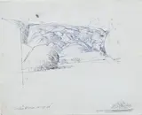 Cecchia D by John Aldridge, ink, offered Apr 2025