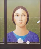 Hatched by Don Clarke, 2001, acrylic on board, sold Apr 2025
