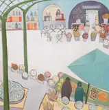 Flower market by Katty Mcmurray, oil on canvas, sold Apr 2025