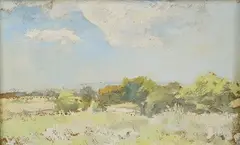 Summer by Trekkie Parsons, oil on board, sold Apr 2025