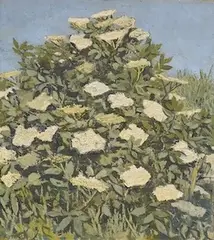 Still life of flowers by Trekkie Parsons, oil on canvas, sold Apr 2025