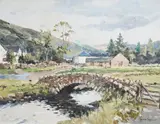 Watendlath by Josiah John Sturgeon, oil on board, sold Apr 2025