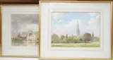 Each signe by Len Roope, watercolor, sold Apr 2025