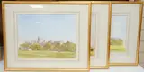 Views of Windsor Castle by Len Roope, 1986, watercolor, sold Apr 2025