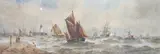 Maritime interest heightened by Thomas Bush Hardy, watercolour, sold Apr 2025