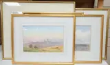 Views of Lincoln to include From the South West by Len Roope, watercolor, sold Apr 2025