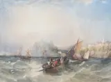 Sunset Over the Bay by Edward Tucker Snr, 1847, watercolour, sold Apr 2025