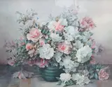 Still life of Azaleas by Jack Carter, 1976, watercolour, sold Apr 2025