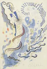 Colour print by Zandra Rhodes, print, sold Apr 2025