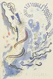 Colour print by Zandra Rhodes, print, sold Apr 2025