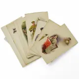 Eight original WWI watercolours for patriotic postcard designs to by Charles Thomas Howard, watercolor, sold Apr 2025