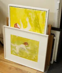 A collection of oils and watercolours by Caroline Conran, watercolor, sold Apr 2025