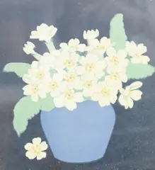 Primroses by Hall Thorpe, print, sold Apr 2025