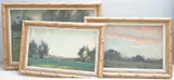 Landscapes by Henry G. Moon, ink, offered Apr 2025