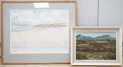 Golden Beach, Ireland by Berthold Dunne, watercolour, offered Apr 2025