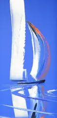 Sailing Blues by Duncan MacGregor, mixed media, sold Apr 2025