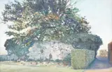 Priory Wall by Dom Ramos, oil on canvas, offered Apr 2025