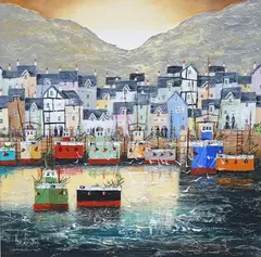 Impasto by Ken Hammond, oil on board, sold Apr 2025