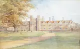 Knole, Sevenoaks by Charles Essenhigh Corke, watercolour, sold Apr 2025