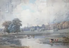 Arundel Castle by Edward Hargitt, watercolour, sold Apr 2025