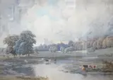 Arundel Castle by Edward Hargitt, watercolour, sold Apr 2025