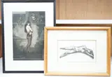One with aquatint comprising: The Enchanted Lake by Frank Martin, pencil, sold Apr 2025