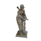 Psyche by Étienne Henri Dumaige, bronze, sold Apr 2025