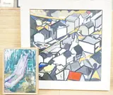 Small slide by Katharine Le Hardy, 2020, oil on board, sold Mar 2025
