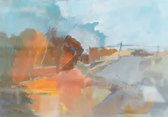 From Petworth Fields by Tuëma Pattie, oil on board, sold Mar 2025