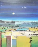 'The countryside at the back of Gatwick Airport by Robin Alexander Elliott, oil on canvas, sold Mar 2025