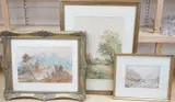 Sussex view together with two other watercolours by Henry John Kinnaird, watercolour, sold Mar 2025