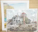Hammertons Ferry together with another by Nancy Petley-Jones, watercolour, sold Mar 2025