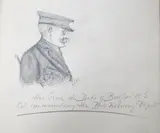 Sketchbook with various by Albert Edward Richardson, pencil, sold Mar 2025