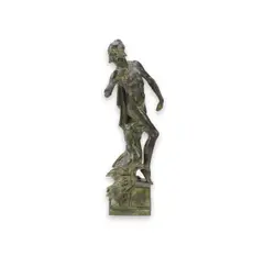 The Goose Girl by Gilbert Bayes, 1942, bronze, sold Mar 2025