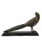 A French Art Deco bronze model of an exotic pheasant by Alexandre Kelety, bronze, sold Mar 2025