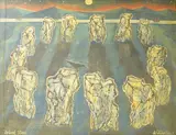 Island Stones by William Black, oil on canvas board, sold Mar 2025