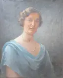 Portrait of Miss Ruth Acland by Catherine Ouless, 1937, oil on canvas, sold Mar 2025