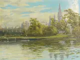 St. Paul by Eric Reynolds, oil on board, offered Mar 2025