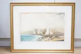 Brighton seafront by John Francis Salmon, watercolour, offered Mar 2025