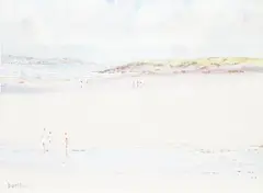 Golden Beach, Ireland by Berthold Dunne, watercolour, offered Mar 2025