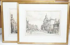 St. Paul by Dennis Flanders, ink and watercolours, sold Mar 2025