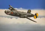 Consolidated B24 Liberator 446th BG USAAF by Mike Bailey, acrylic, sold May 2026