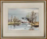 Elsing Mill by Leslie L H Moore, watercolour, sold May 2026