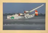 Consolidated B24 Liberator 466th BG USAAF by Mike Bailey, gouache, sold May 2026