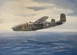 North American Mitchell USAAC by Mike Bailey, 2022, gouache, sold May 2026