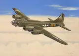 Boeing B17 Flying Fortress USAAF by Mike Bailey, gouache, sold May 2026