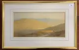 On the Malling Hills near Lewes by Henry George Hine, 1891, watercolour, offered May 2026